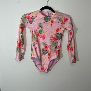 Art Class Rashguard Floral Swimsuit One Piece